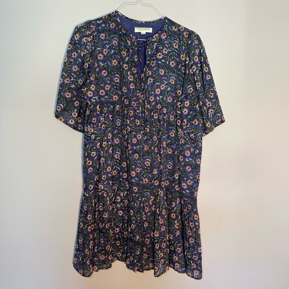 Emerson Fry Purple Flutter Sleeve Sundress - Picture 2 of 5